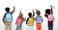 Classmates Friends Bag School Education Royalty Free Stock Photo