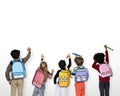 Classmates Friends Bag School Education Royalty Free Stock Photo