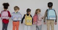 Classmates Friends Bag School Education Royalty Free Stock Photo