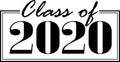 Class of 2020 Boxed Banner Royalty Free Stock Photo