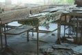 Classroom in abandoned school number 3 in Pripyat Royalty Free Stock Photo