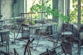 Classroom in abandoned school number 3 in Pripyat Royalty Free Stock Photo