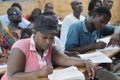 A classroom in Cite Soleil- Haiti.