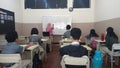 Classroom condition with a shifting schedule to come into school after the pandemic in Indonesia 26 January 2022