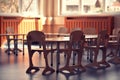 Classroom decorations for small kindergarten children. School in the Romanian education system Royalty Free Stock Photo