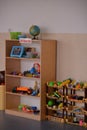 Classroom decorations for small kindergarten children. School in the Romanian education system