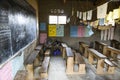 Classroom of an elementary school in Uganda