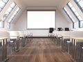 Classroom front view Royalty Free Stock Photo