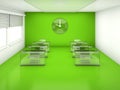 Classroom green interior