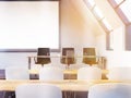 Classroom interior toning Royalty Free Stock Photo