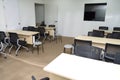 A classroom lecture room where lessons classes are conducted