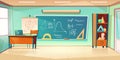 Classroom for mathematics learning Royalty Free Stock Photo