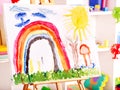 Classroom at preschool. Royalty Free Stock Photo