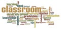 Classroom word cloud