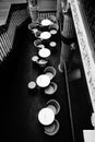 Classy Cafe Seating in France Shopping Center Royalty Free Stock Photo