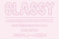 Classy Color Font Set