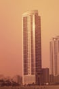 Classy Modern Buildings of Dubai,UAE-21 JULY 2017. Royalty Free Stock Photo