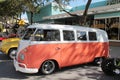Classy oldtimer Volkswagen Microbus outdoors