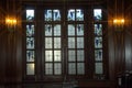 Classy Room with Frosted Stained Glass Window