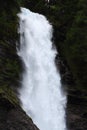 Clattering water of Cascade du Rouget, french Alps Royalty Free Stock Photo