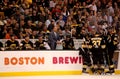 Claude Julien and the Boston Bruins bench.