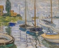 Claude Monet - Boats at the Legion of Honor, San Francisco, United States of America.