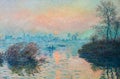 Claude Monet landscape oil painting Royalty Free Stock Photo