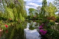 The water garden of Claude Monet in spring Royalty Free Stock Photo