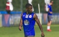 Claudio BenoÃÂ®t Beauvue during the training of Deportivo de La CoruÃÂ±a