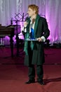 Claudiu Bleont receiving honorary citizen award