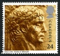 Claudius UK Postage Stamp Royalty Free Stock Photo