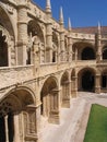 Claustro - Mosteiro de Sao Jeronimo Royalty Free Stock Photo