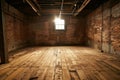 Claustrophobic Basement wooden space energy. Generate Ai Royalty Free Stock Photo