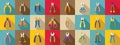 Claw cutter icons set flat vector. Animal pet tool Royalty Free Stock Photo