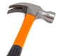 A claw hammer with black and orange handle Royalty Free Stock Photo