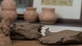 Clay art pots Royalty Free Stock Photo