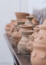 Clay art pots Royalty Free Stock Photo