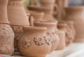 Clay art pots Royalty Free Stock Photo