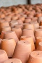 Clay ceramic pots, traditional garden vases