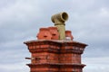 Clay chimney pots Royalty Free Stock Photo