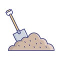 Clay construction Vector Icon which can easily modify or edit