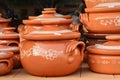 Clay crock pot earthenware pottery