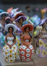 Women of clay dolls. Beautiful clay women. Concept of women of clay. Royalty Free Stock Photo