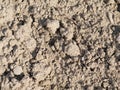 Clay earth lumps in natural daylight