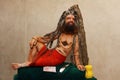 clay figurine. Revered Sadhu Figurine: A Glimpse into the World of Hindu Asceticism.