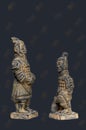 Clay figurines of Chinese warriors. Royalty Free Stock Photo