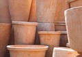 Clay flower pots