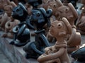 Clay handcrafts of Bengal, India. Royalty Free Stock Photo