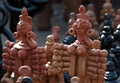 Clay handcrafts of Bengal, India.