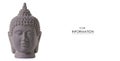 Clay head buddha pattern